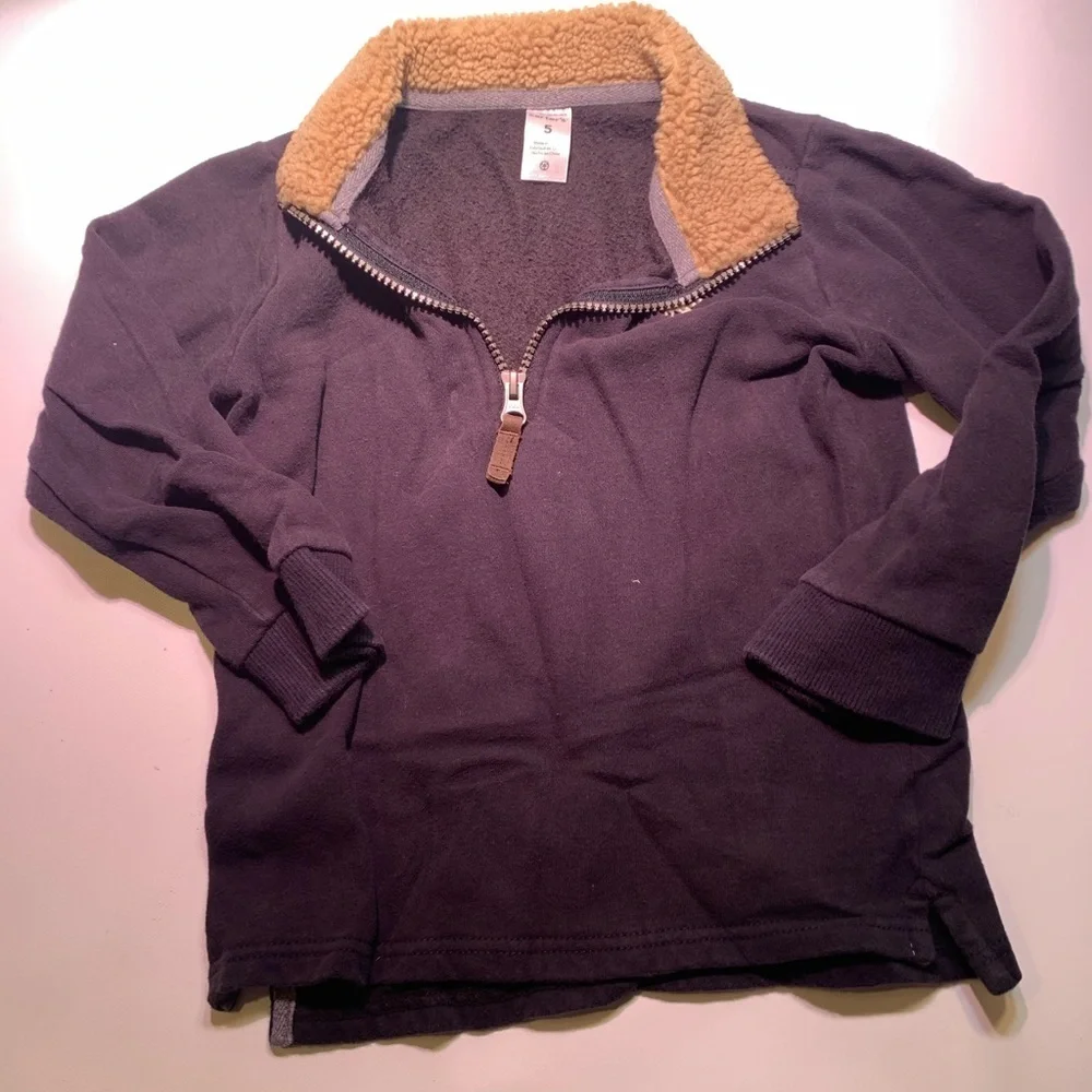 Carter’s | Fleece Black ZIP Up Small Soft Warm